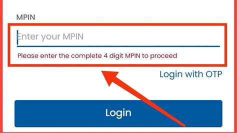 enter 4-digit mpin